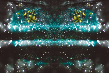 Abstract form bokeh dancing form shapes
