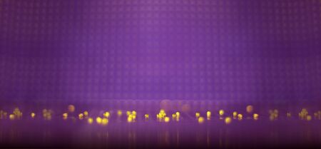 yellow bubbles on purple backgroundの写真素材