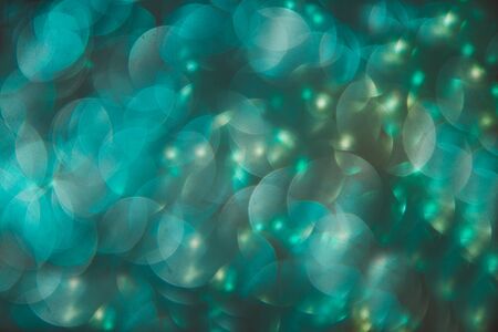 abstract big green bokehの写真素材
