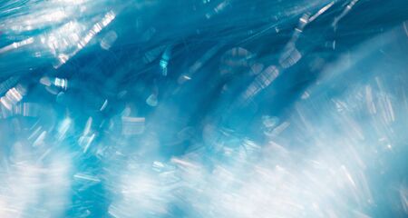 Abstract background of blue hairsの写真素材