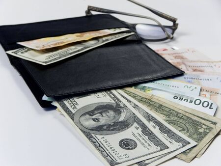 Photo of wallet and  money