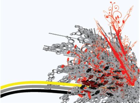 Vector abstract illustration of backgrounds with many shapesのイラスト素材