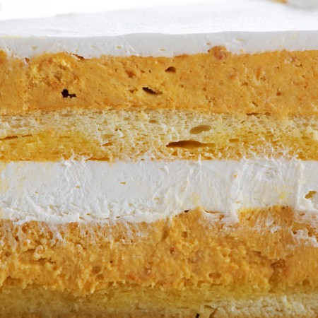 Side view or cross cake.