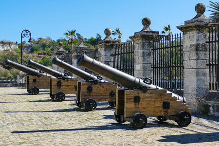 Cannons of the Real Fuerza castleHavanaCuba02 / 04/2018のeditorial素材