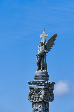 The Columbus Cemetery is a necropolis located in Cuba in the El Vedado district of Havana and founded in 1876のeditorial素材