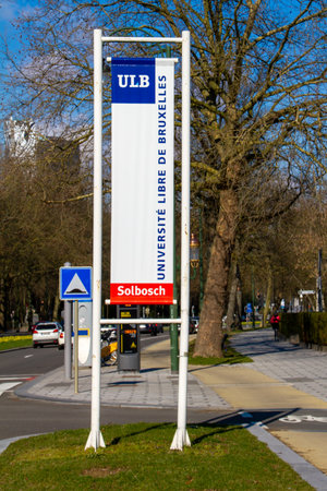 Belgium, Brussels, Free University of Brussels, ULB.のeditorial素材