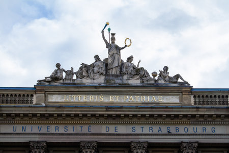 Strasbourg, France, October 31, 2021, It is a multidisciplinary university with nearly 50,000 studentsのeditorial素材