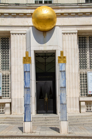 Vienna, Austria, July 24, 2021. The Bank Austria Kunstforum in Vienna mainly exhibits works of art from the classical and modern period and the post war avant garde.のeditorial素材