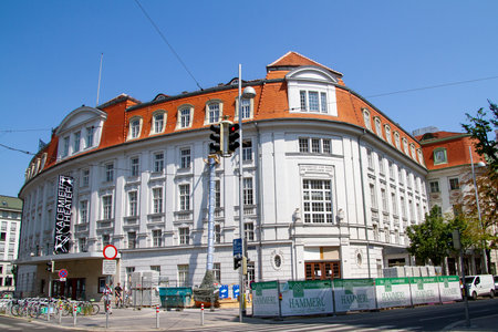 Vienna, Austria, July 23, 2021. The Akademietheater is the smaller of the two performance halls of the Austrian organization Burgtheater.のeditorial素材