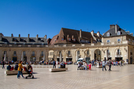 Dijon, France, April 16, 2022.The Place de la Liberation and the Palace of the Dukes and Estates of Burgundy.のeditorial素材