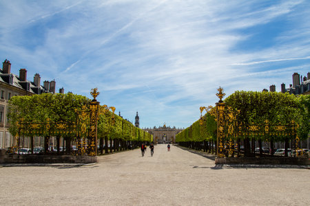 Nancy, France, April 18, 2022. The HÃ©rÃ© arch, also called the HÃ©rÃ© gate, is a building...