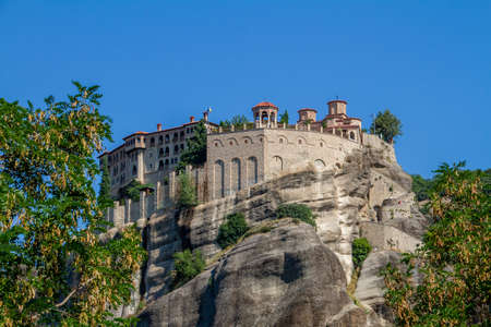 Kalambaka, Greece, July 23, 2022.Varlaam Monastery is an Orthodox Christian monastery, part of the...
