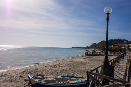 Possidi, Greece, October 23, 2022. Possidi is a Greek village with beaches along the Aegean Seaのeditorial素材