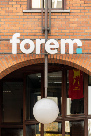 Charleroi, Belgium, November 11, 2022. Forem is the Walloon office for vocational training and employment.のeditorial素材