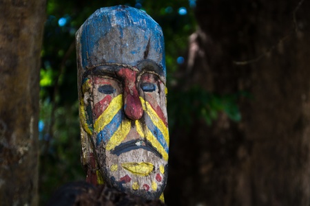 Moken totem pole on Mai Ngam Beach at Ko Surin National Park