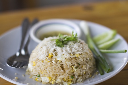 Crab fried rice の写真素材