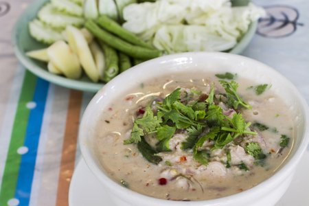 Coconut milk and fermented soy bean sauceの写真素材