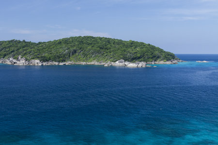Viewpoint at Similan national parkの写真素材