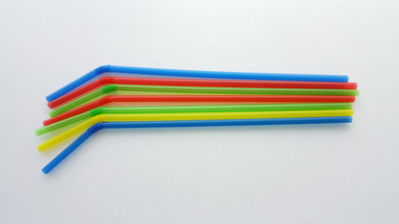 Straw with various colors
