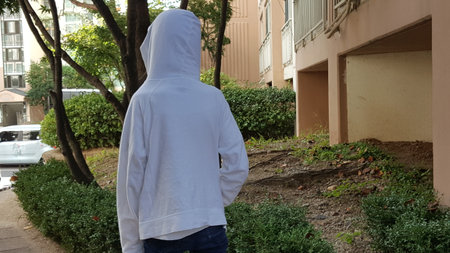 Person's back view