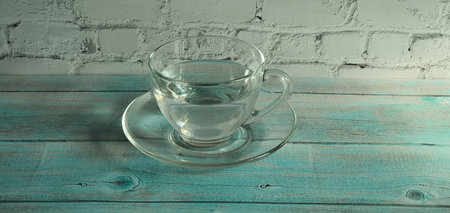 a clear glass for tea and drinks