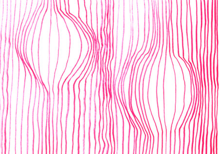 Abstract graphic pink white monochrome pattern striped texture curly backgroundの写真素材
