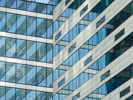 Abstract modern background business center high rise building. High quality photo