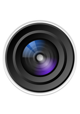 camera lensのイラスト素材