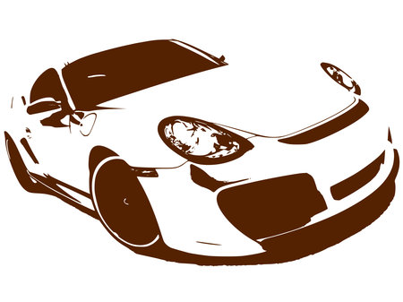 car racingのイラスト素材