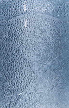 water drop on the plastic bottle