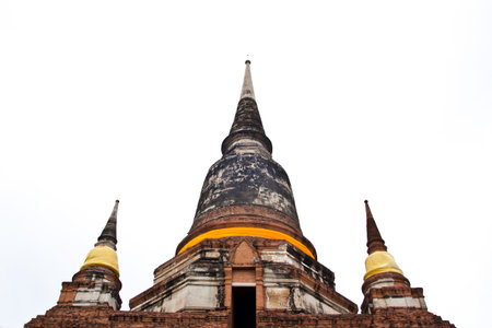 old thai style pagodaの写真素材