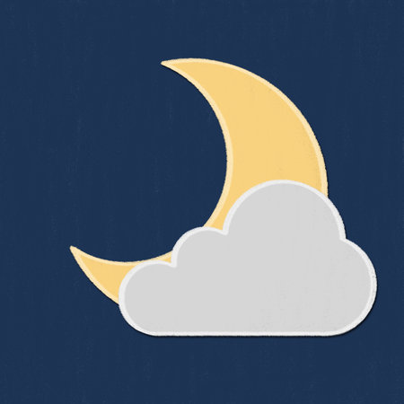 Weather drawing by pastel on charcoal paper の写真素材