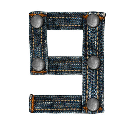 letter of jeans alphabetの写真素材