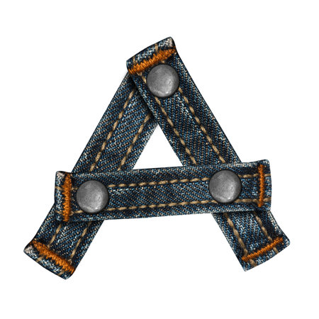 letter of jeans alphabetの写真素材