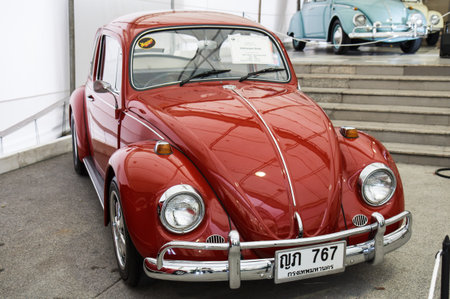 BANGKOK - JUNE 22  Volkswagen Beetle on display at The 36th Bangkok Vintage Car Concours on June 22, 2012 in Bangkok, Thailand のeditorial素材