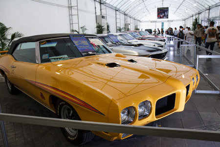 BANGKOK - JUNE 22  Pontiac GTO  The Judge   1970  on display at The 36th Bangkok Vintage Car Concours on June 22, 2012 in Bangkok, Thailand のeditorial素材