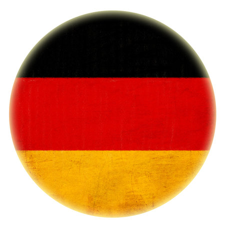grunge German flag drawing button の写真素材