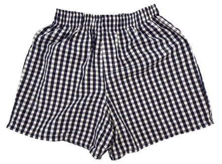 A pair of boxer shorts isolated on white background  の写真素材