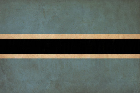 Botswana flag drawing ,grunge and retro flag seriesの写真素材
