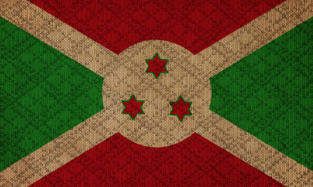 Burundi grunge canvas flagの写真素材