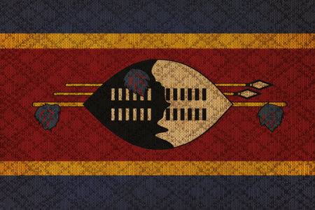 Swaziland grunge canvas flagの写真素材