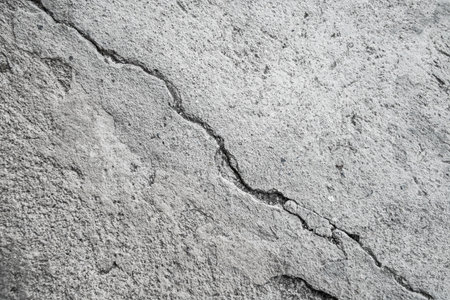 grunge and cracked cement wallの写真素材