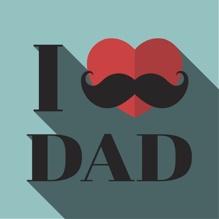 I love dadのイラスト素材