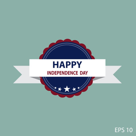 Independence day badgeのイラスト素材