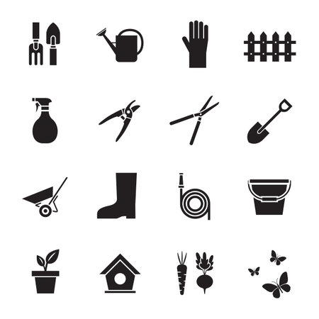 garden tools iconのイラスト素材