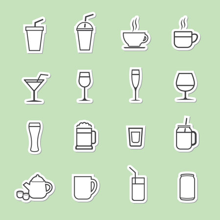 drinks iconのイラスト素材