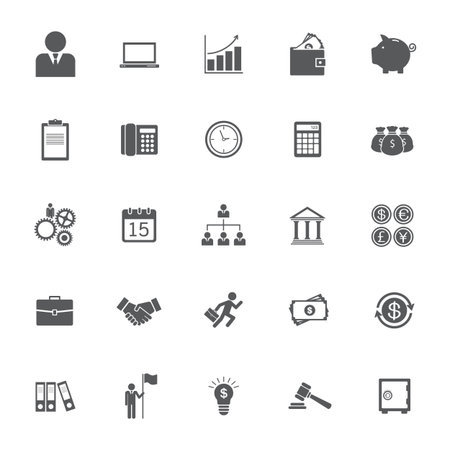 business and finance iconのイラスト素材