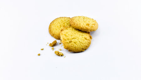 My sweet cookies in white background.