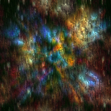 3D illustration, modern background illustration, fractal surface, light effect texture, digital painted abstract design, colorful grunge textureの写真素材