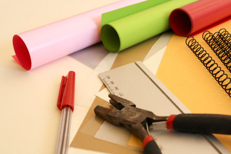 a colourful selection of  creative necessaries